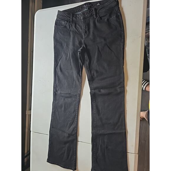 Lucky Brand Sweet Bootcut Jeans Womens 8/29‎ Black Wash Mid Rise Stretch Denim - Picture 1 of 8